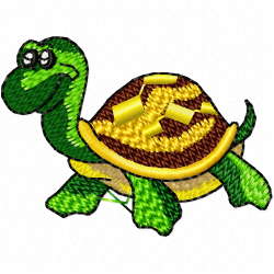 Turtle Embroidery Design 1